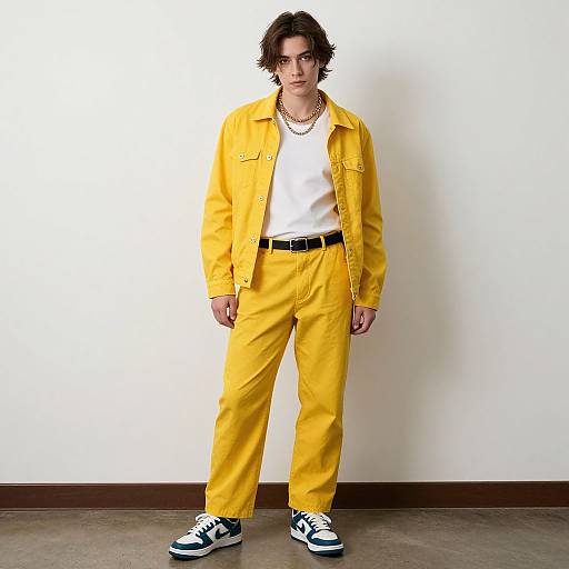 Realistic Casual Male Fashion Portrait