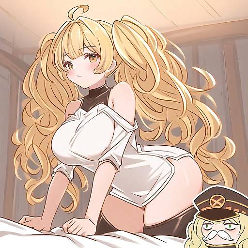 Illustration of Monika weisswind, granblue fantasy in the style of Guin guin