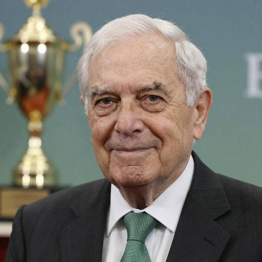 Close-up of Distinguished Elder in Suit