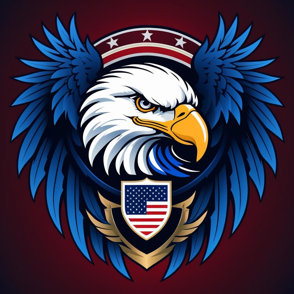 Majestic Bald Eagle Logo Design