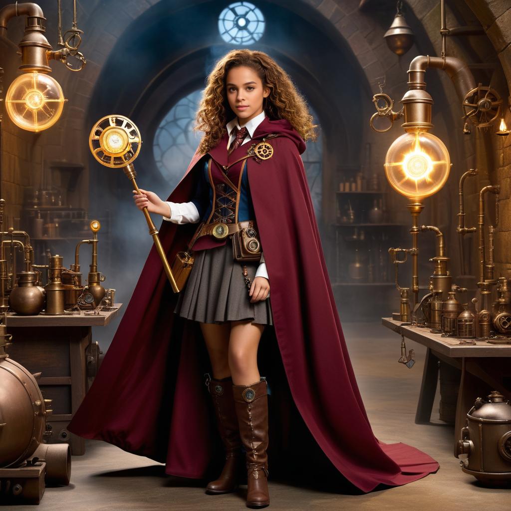 Whimsical Steampunk Hermione Granger Adventure