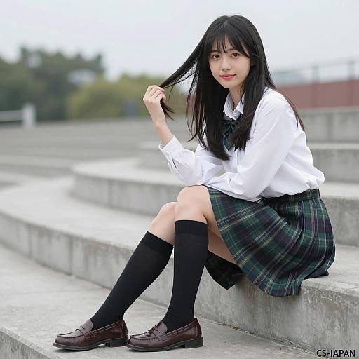 Dreamy Portrait of an Asian Woman