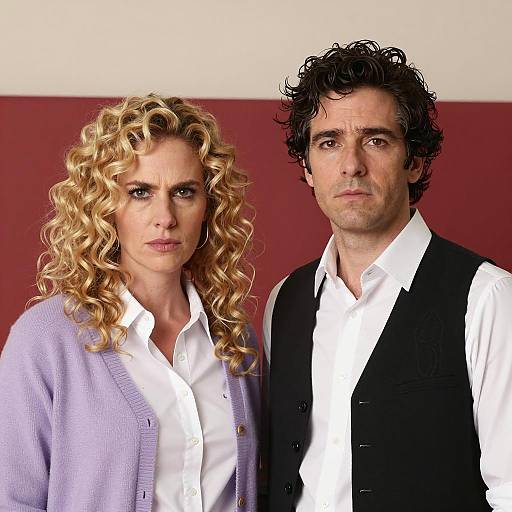 Intense Portrait of Two Individuals