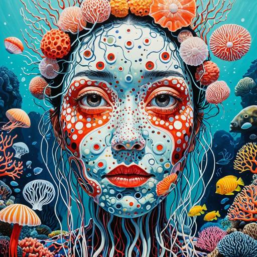 Emotional Jellyfish Anatomy Painting