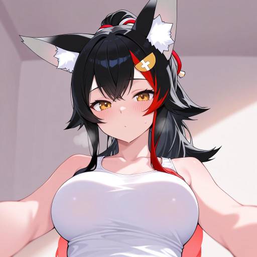 Virtual Youtuber Wolf Girl Portrait