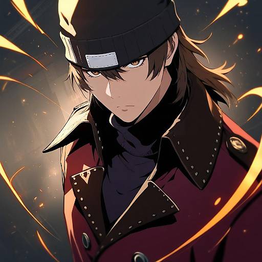 Illustration of Aragaki shinjirou, persona in the style of Samidare (hoshi)