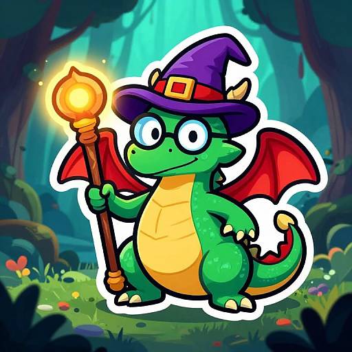 Mischievous Dragon Fantasy Team Logo