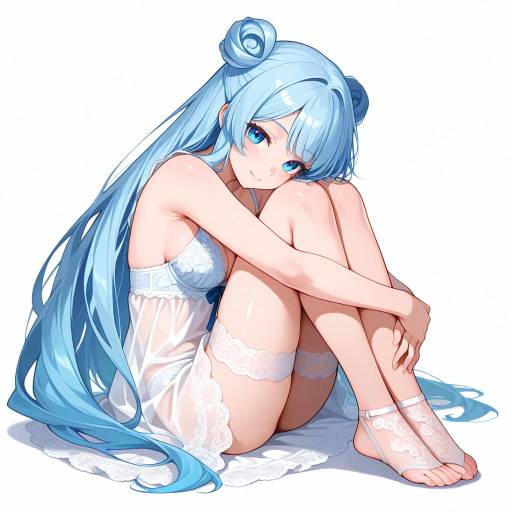 Serene Beauty in Delicate Lingerie Serene Beauty in Delicate Lingerie