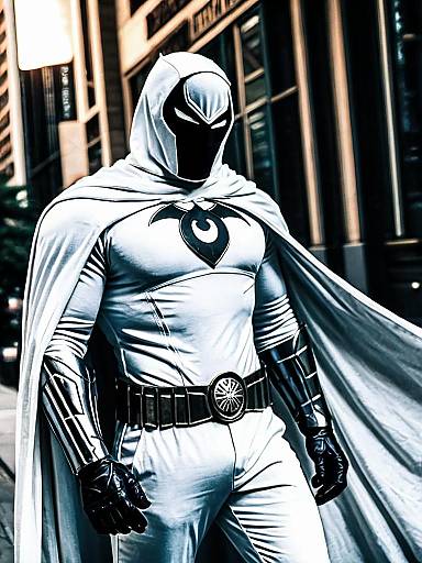 Realistic Moon Knight Cosplay Photo