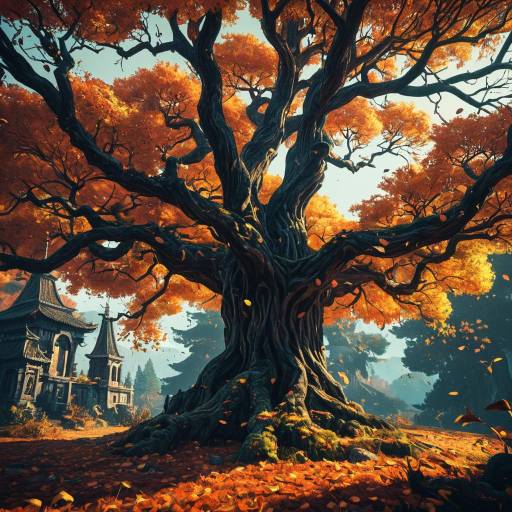 Majestic Magical Autumn Tree