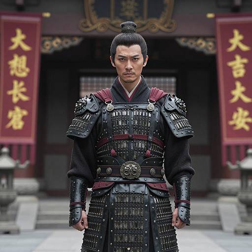 Photorealistic Ancient Chinese Warrior Scene