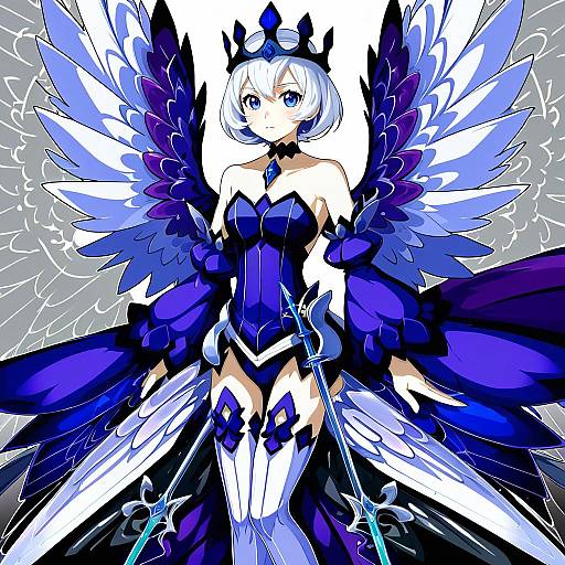Illustration of Gwendolyn (odin sphere), odin sphere in the style of Ajishio