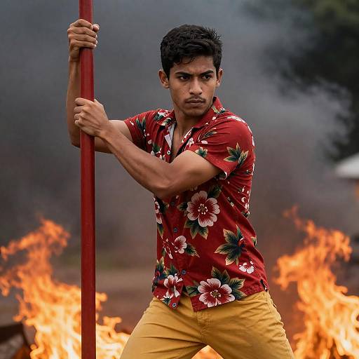 Dynamic Portrait of a Young Man