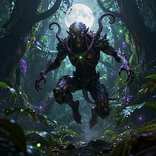 Bioluminescent Jungle Mutant Warrior