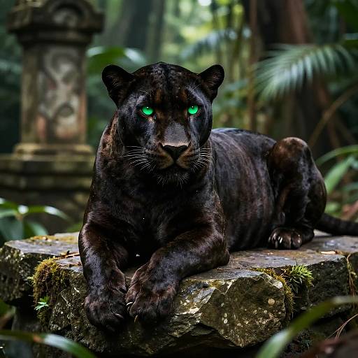 Sleek Black Panther by Jungle Ruins