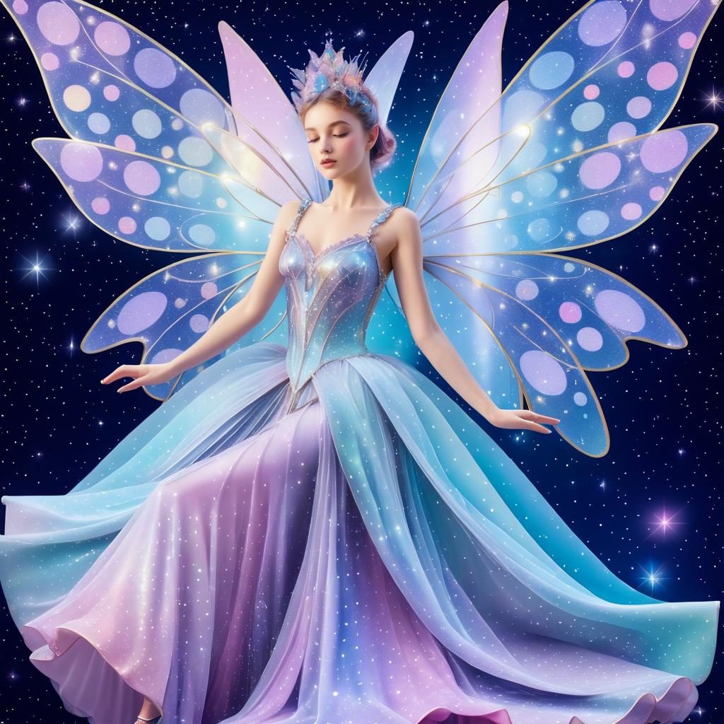 Celestial Fairy in Velvet with Wings