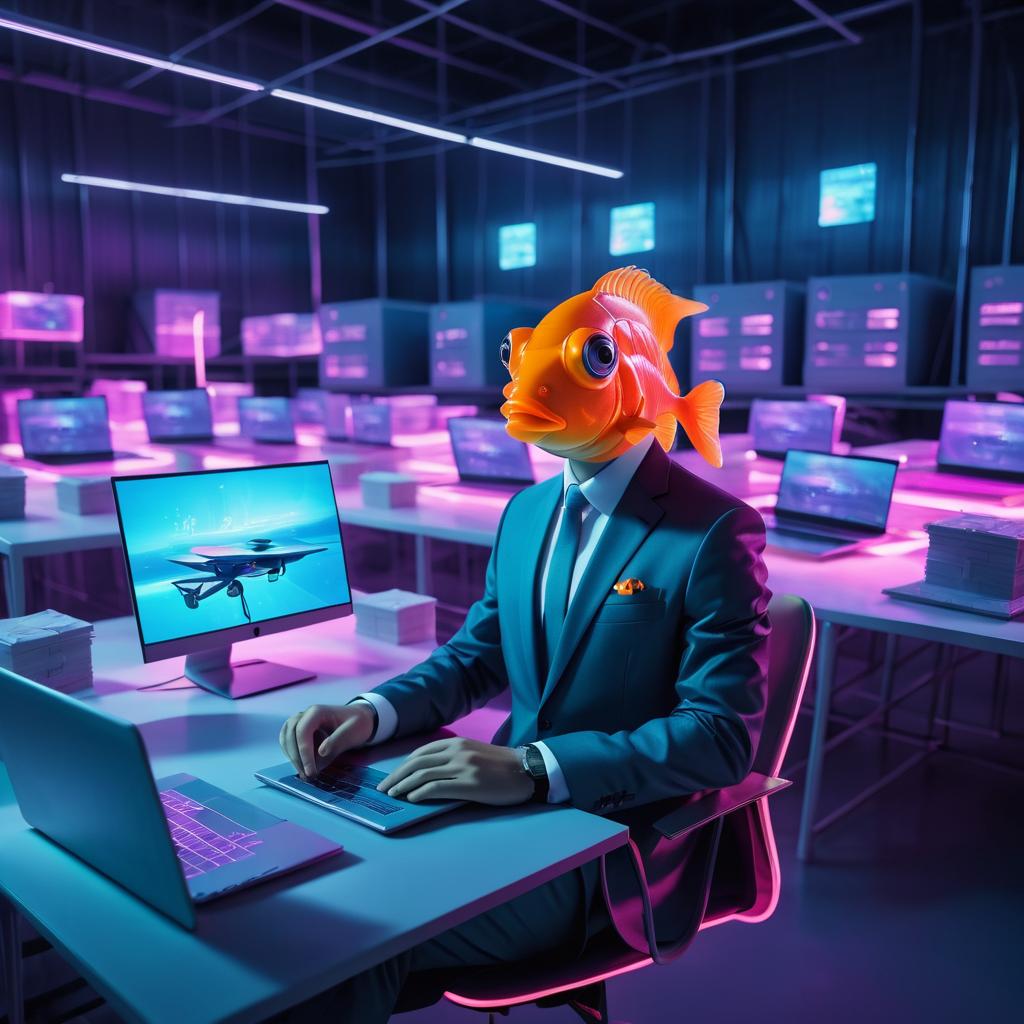 Intellectual Goldfish in a Neon Warehouse