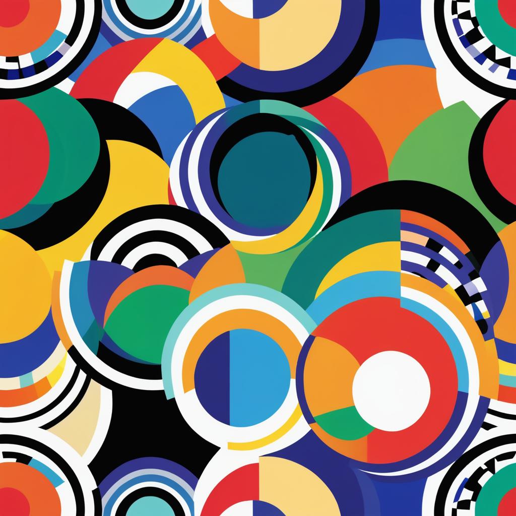 Interlocking Patterns Inspired by Sonia Delaunay