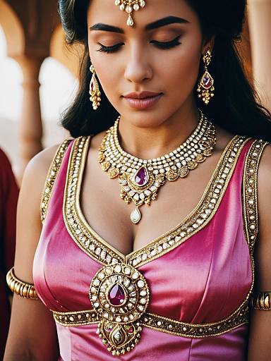 Close-Up Woman in Aladdin Costume