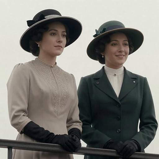 Vintage Photograph of Two Elegant Women