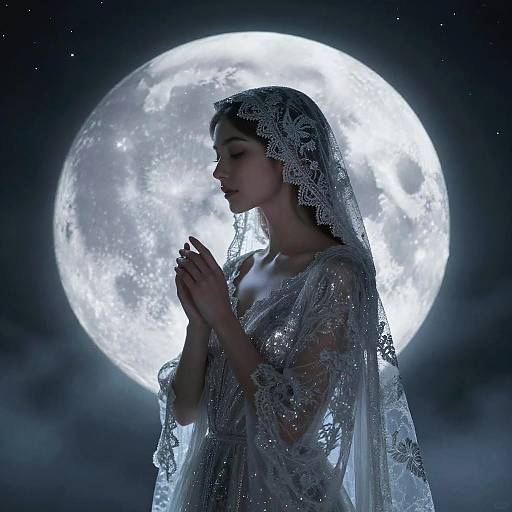 Ethereal Serene Moon Guardian