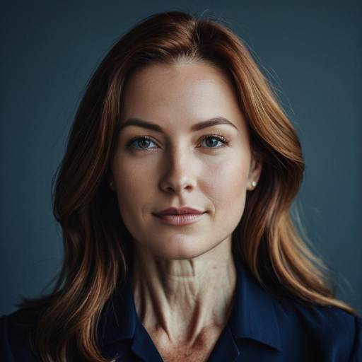 Serene Portrait of a Middle-Aged Woman