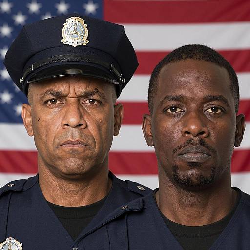 Close-Up Portrait of Two African American Men