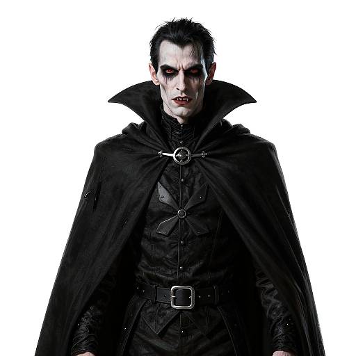 Gothic Noir Vampire Portrait
