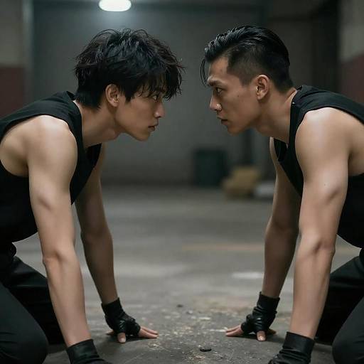 Gritty Intense Two Men Confrontation Scene