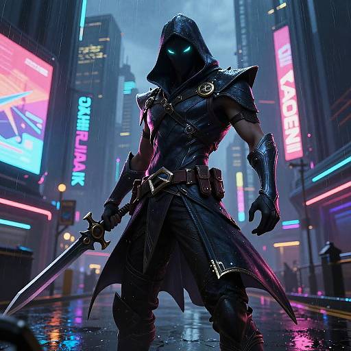 Cyberpunk Stealth Assassin Character Design