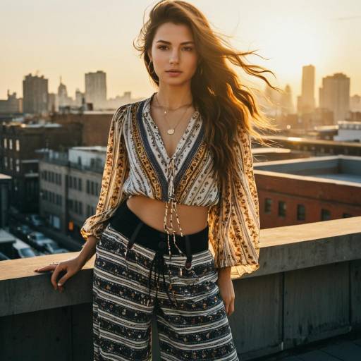 Bohemian Urban Fashion at Golden Hour