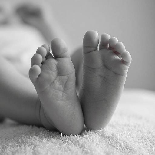 Newborn Baby Feet Close-Up
