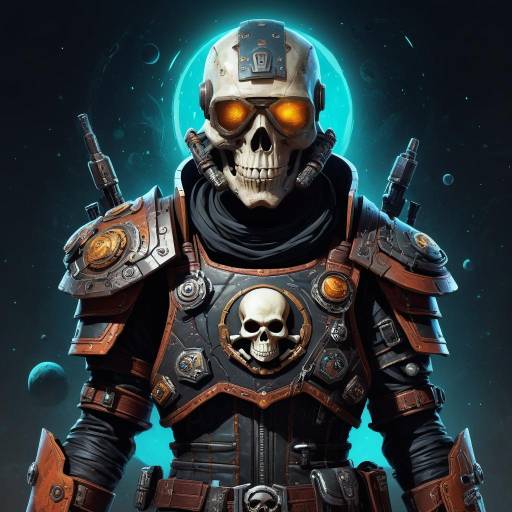 Gritty Space Pirate in Tattered Armor Gritty Space Pirate in Tattered Armor