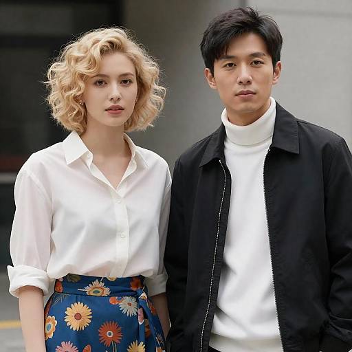 Portrait of Young Stylish Couple