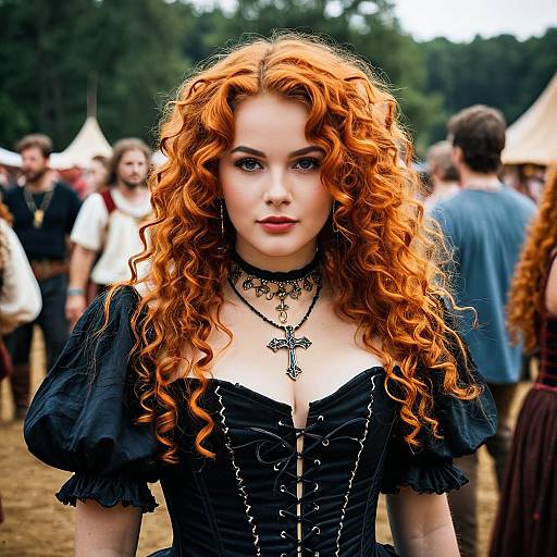Elegant Renaissance Festival Attire for Woman