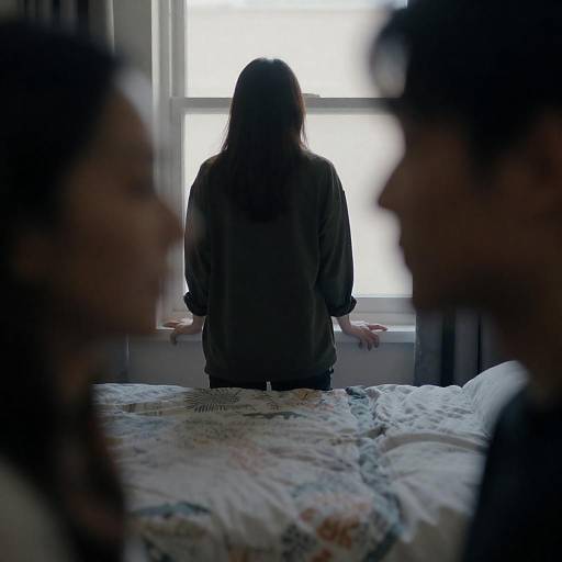 Blurry Indoor Photograph of Two People