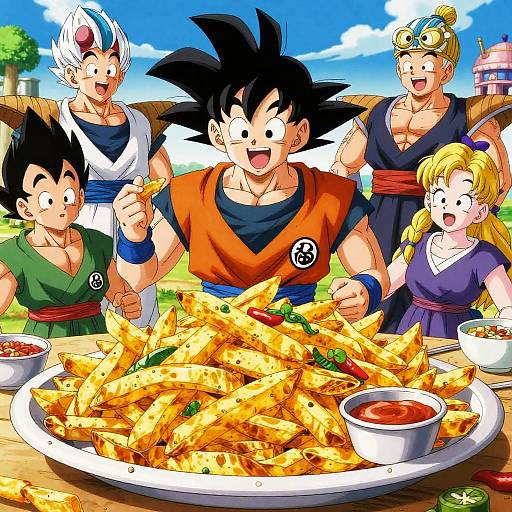 Goku's Fantasy Feast with Friends