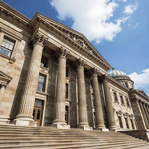 Classical Grand Building with Columns