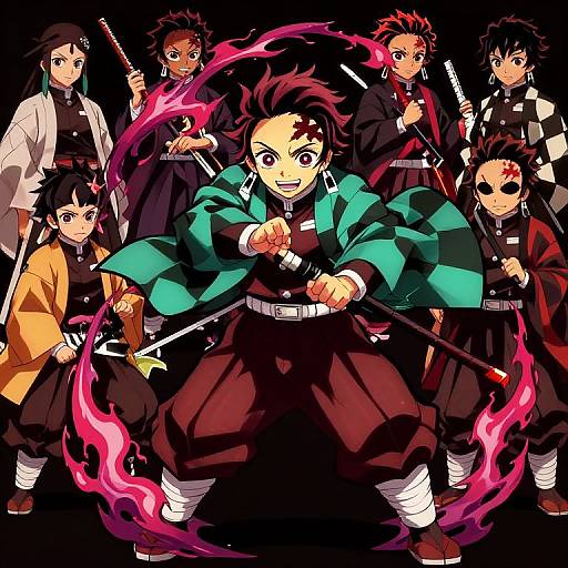 Digital anime-style illustration of 