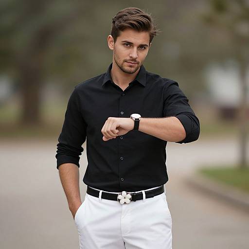 Realistic Outdoor Portrait of Man