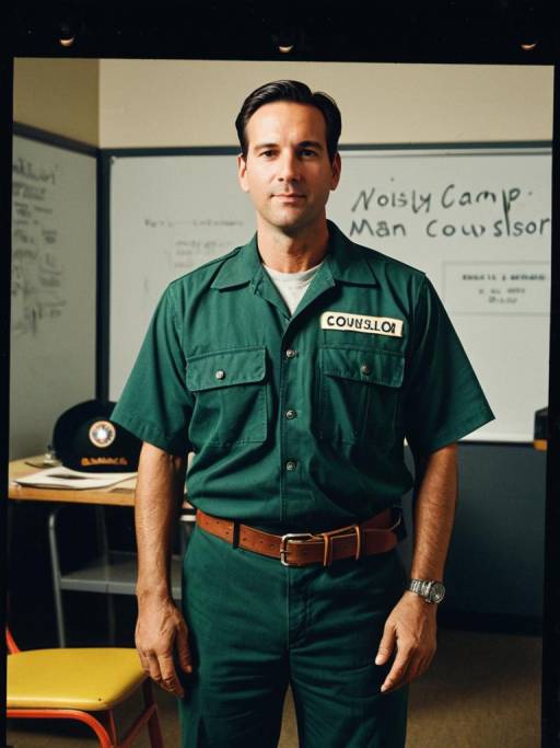 Man in Camp Counselor Costume Portrait