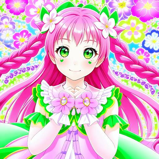 Illustration of Hanami kotoha, precure in the style of Mattari yufi