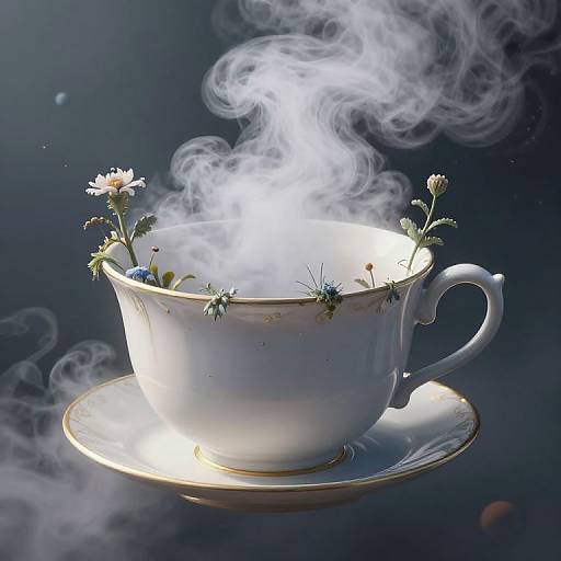 Giant Teacup Orbiting Steam Planet