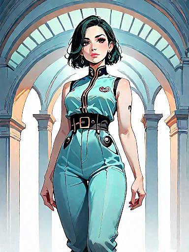 Cinematic Fashion Photography of a Stylish Woman