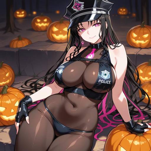 Kiara in Spooky Cosplay Outfit