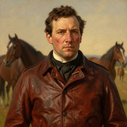 Quincy Morris in Vintage Leather Jacket