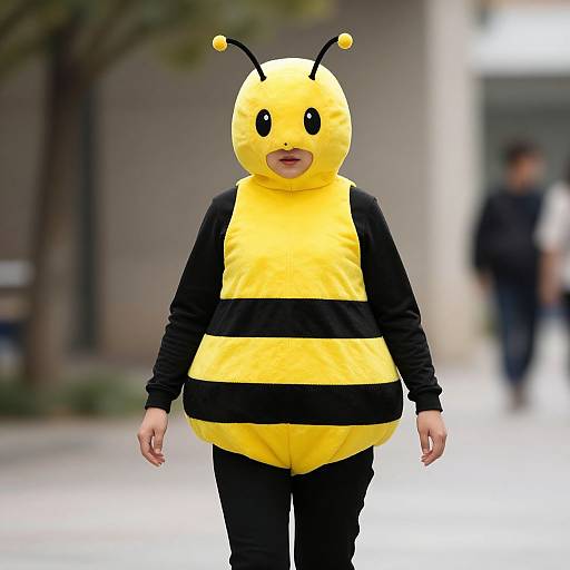 Person Wearing Yellow and Black Bee Costume