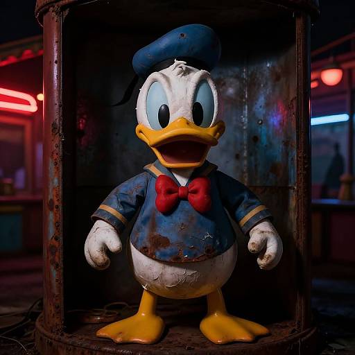 Creepy Donald Duck Animatronic