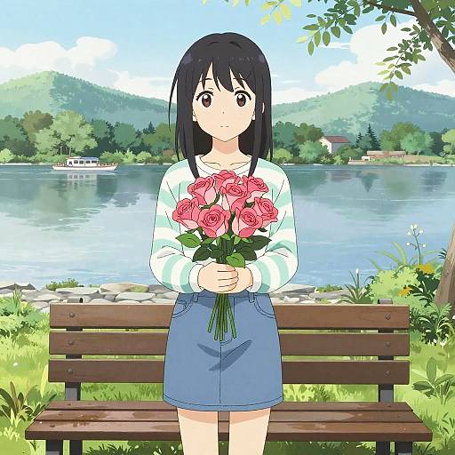 Dreamy Middle School Girl by Riverside