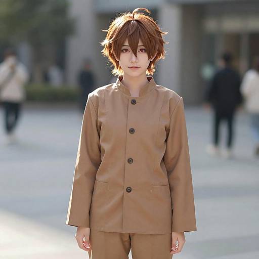 Lifestyle costume photo of Morisawa chiaki. Cosplay clothes
